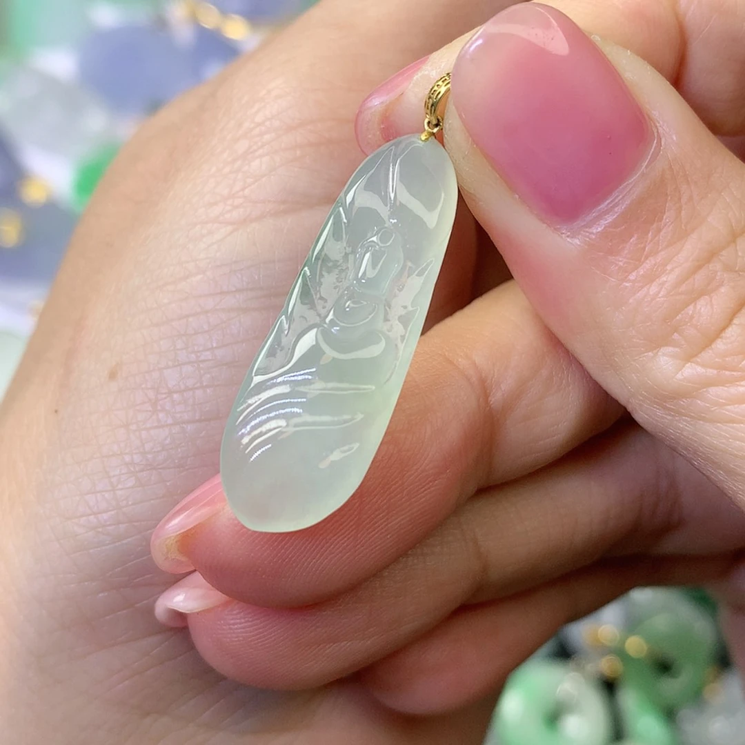 【闪购商品】翡翠颈饰18K金镶嵌