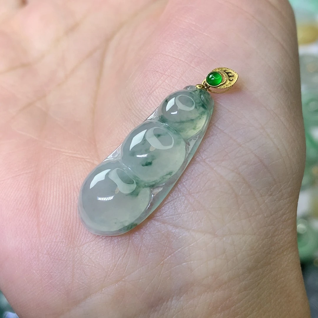 【闪购商品】翡翠颈饰18K金镶嵌