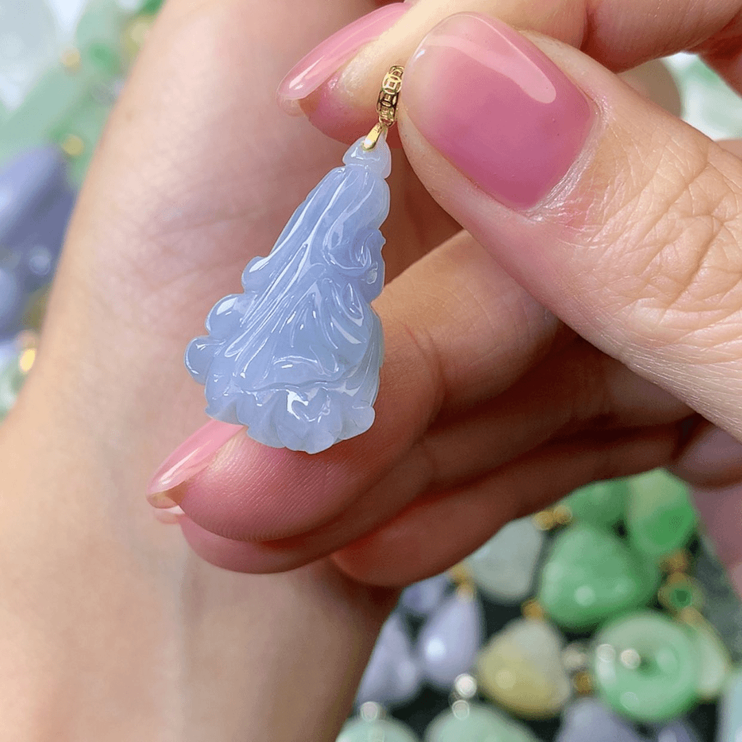 【闪购商品】翡翠颈饰18K金镶嵌