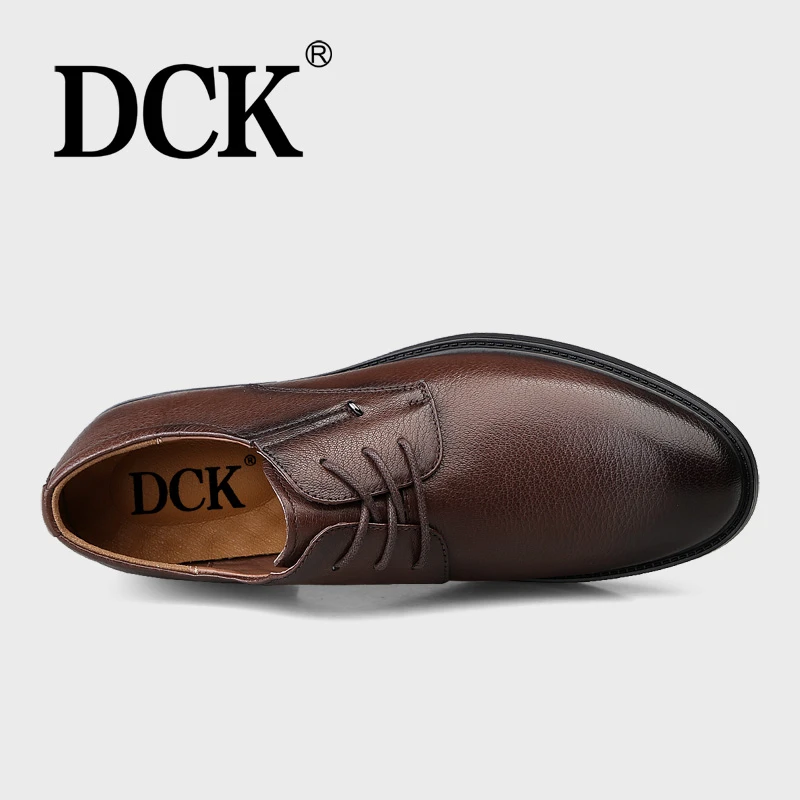DCK男士休闲男皮鞋商务夏季软底观赛搭子高能感时尚百搭透气真皮