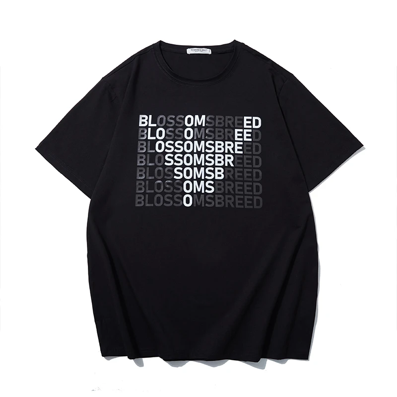 LIUGEJIA/六个加潮牌大码圆领潮流户外印花短袖夏季宽松半袖T6292