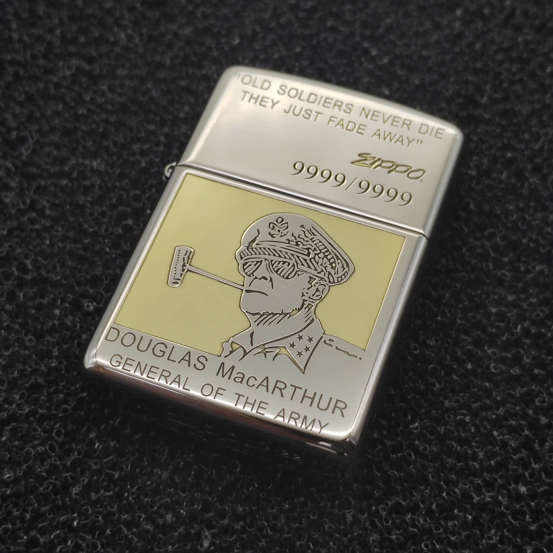 ZIPPO经典双色将军盔甲机DIY男士个性防风煤油打火机送男友好礼