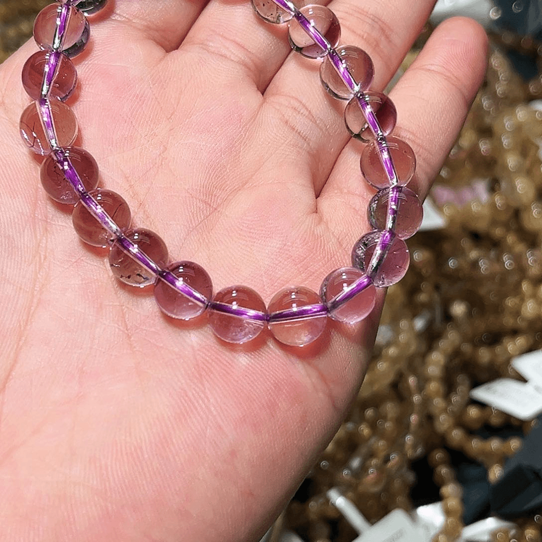 水晶手链未镶嵌紫超七9.3