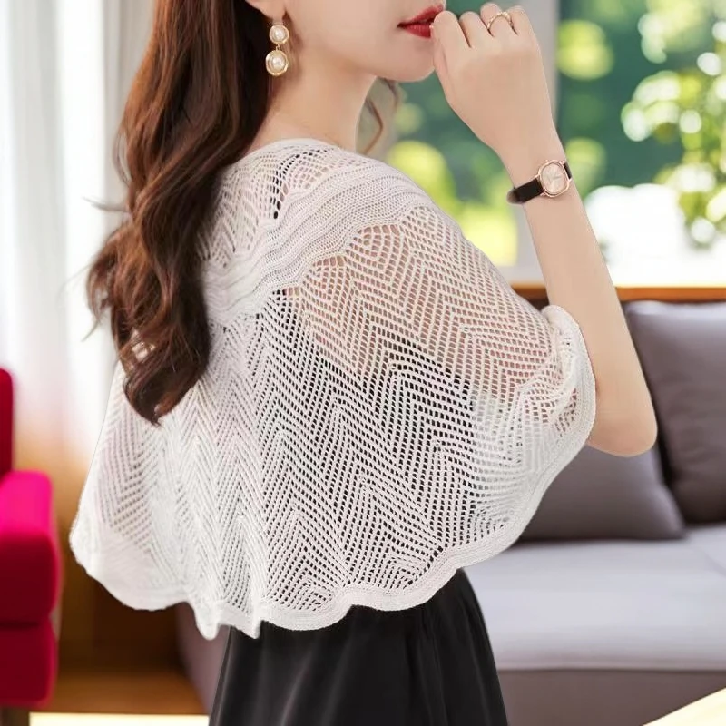 披肩小外搭遮肉神器高雅百变贵妇时尚高档披肩编织套头百搭小披肩