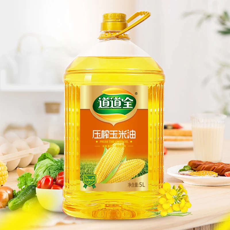 道道全压榨玉米油5L食用油玉米油营养均衡 物理压榨粮油