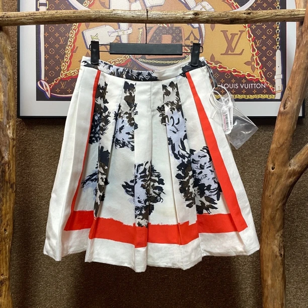 99新 DIOR/迪奥 印花半身裙 36码/66腰围  41399