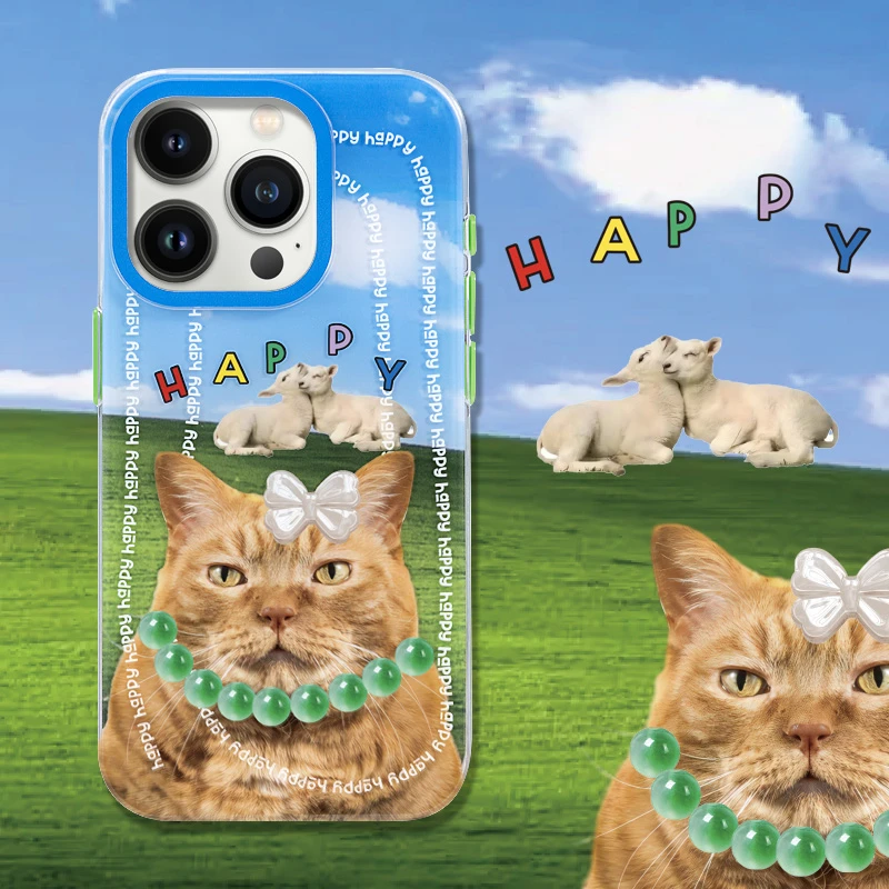 PaPaPa制造局  打工丑丑猫卡通磨砂适用于苹果16 pro max手机壳