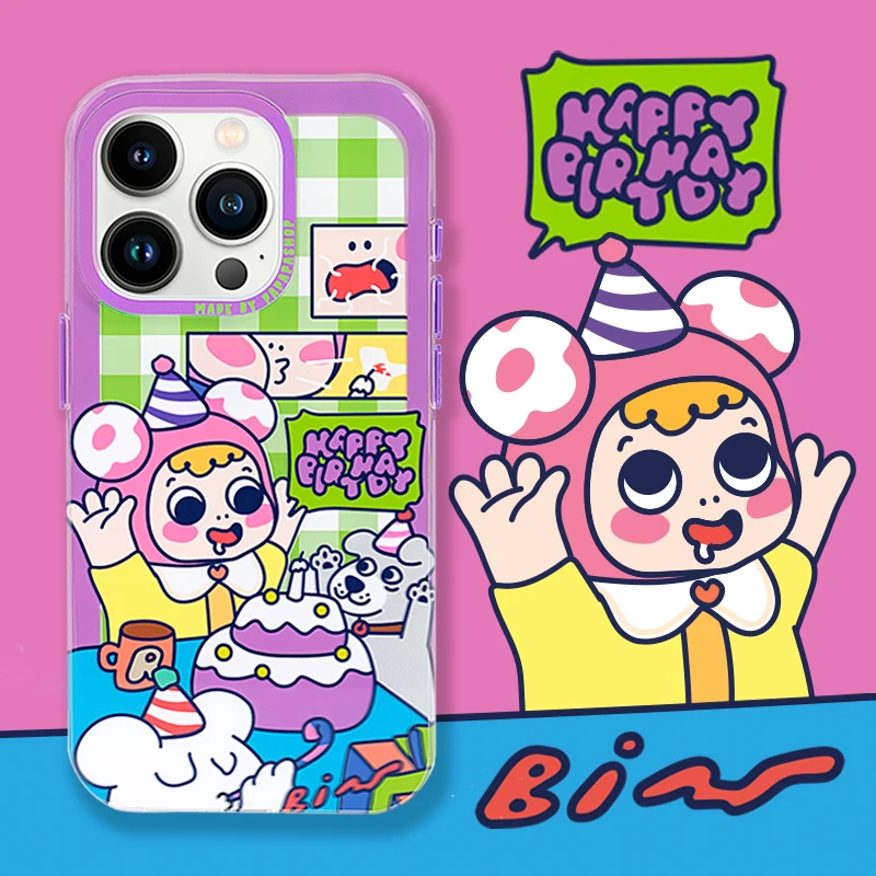 KULO PaPaPa制造局 kulo过生日卡通插画手机壳iPhone16pro手机壳