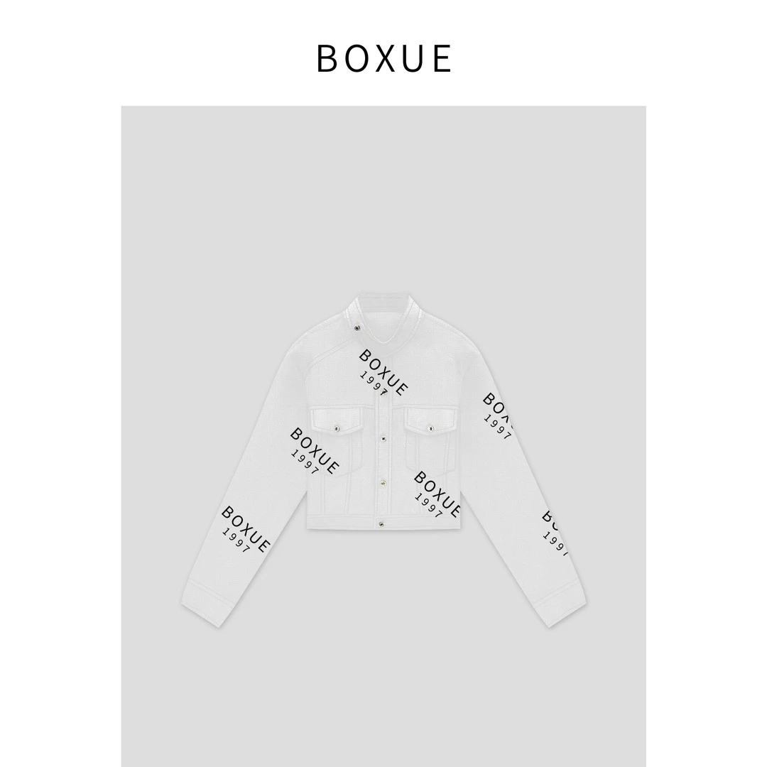 BOXUE “浪花”2024春季新款休闲设计感外套#240408W79