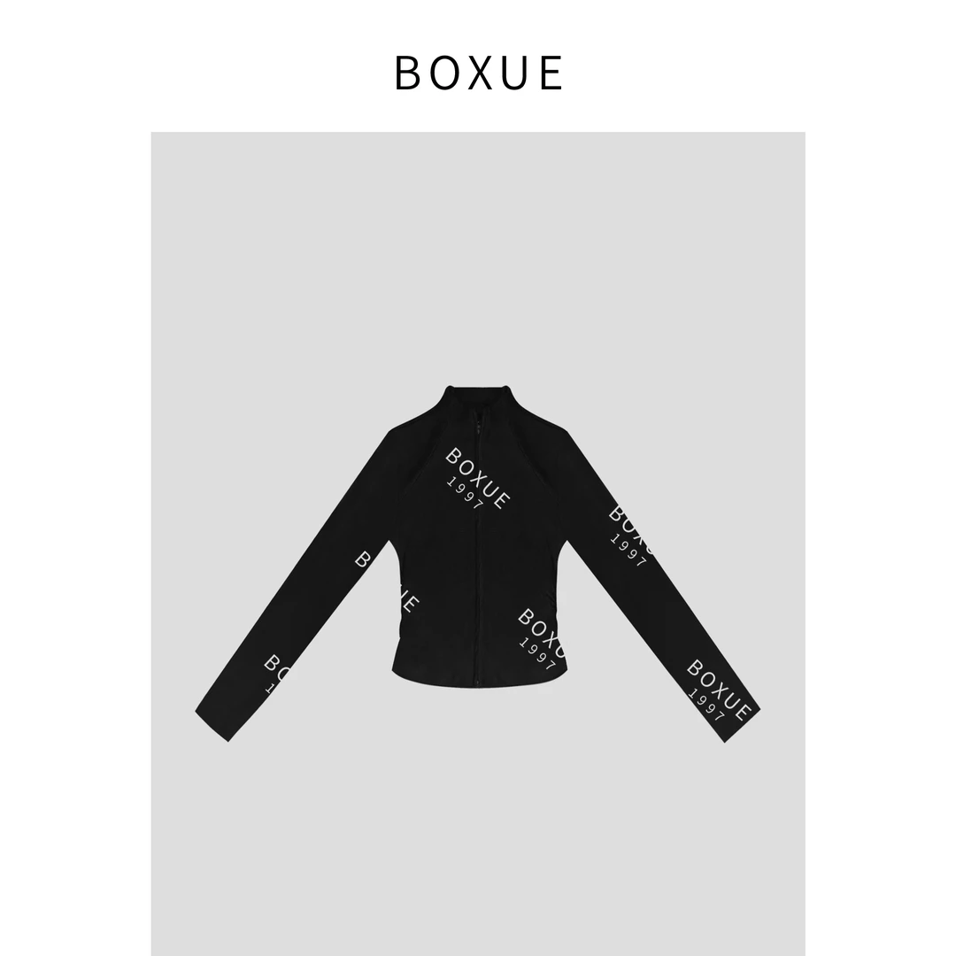 BOXUE “裸感” 2024春季新款螺纹休闲外套#240324W534