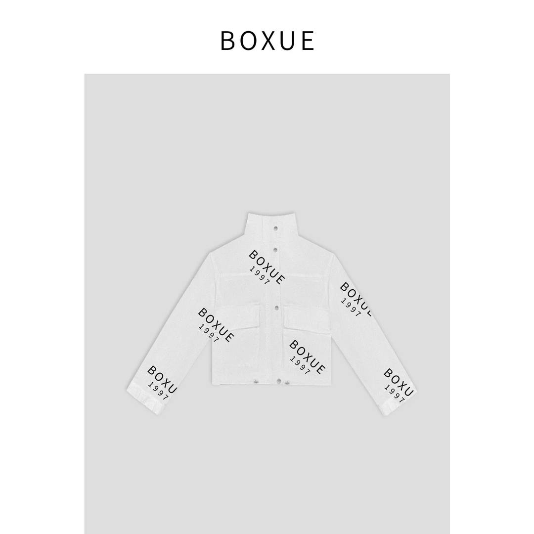 BOXUE‘’讯号‘’2024春季新款时尚休闲设计感外套#240319W718