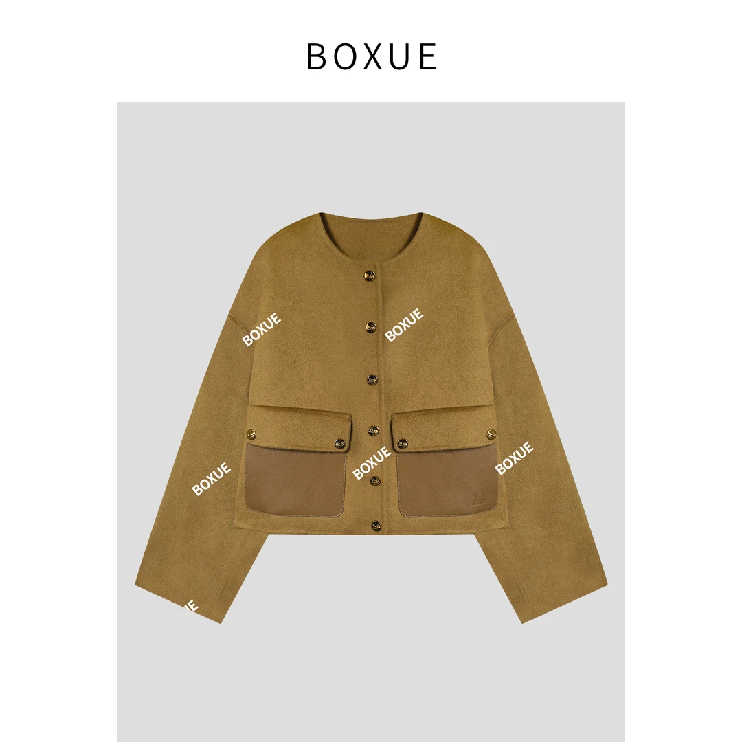 BOXUE 复古休闲设计感轻奢外套#230914W414