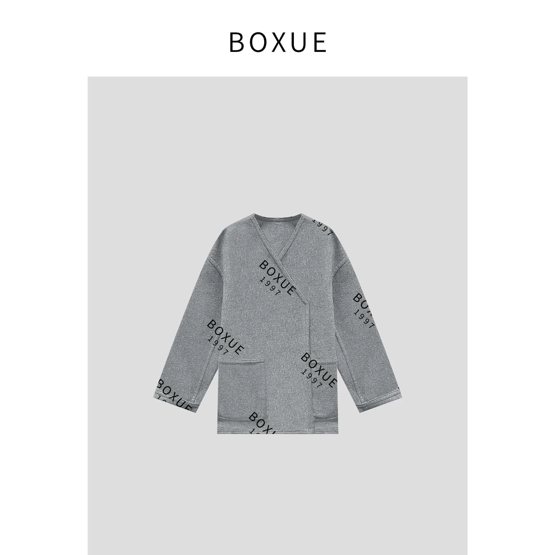 BOXUE “巴斯克”2024秋冬新款大衣高级感轻奢 外套#240825W225