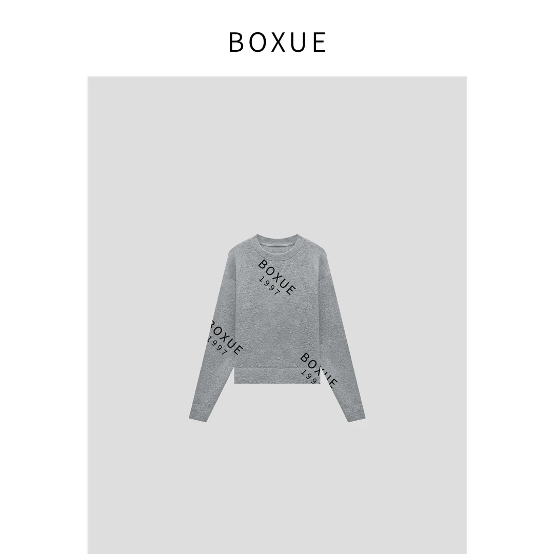 BOXUE ‘’果冻感 ‘’ 时尚休闲百搭 卫衣#240228WY76