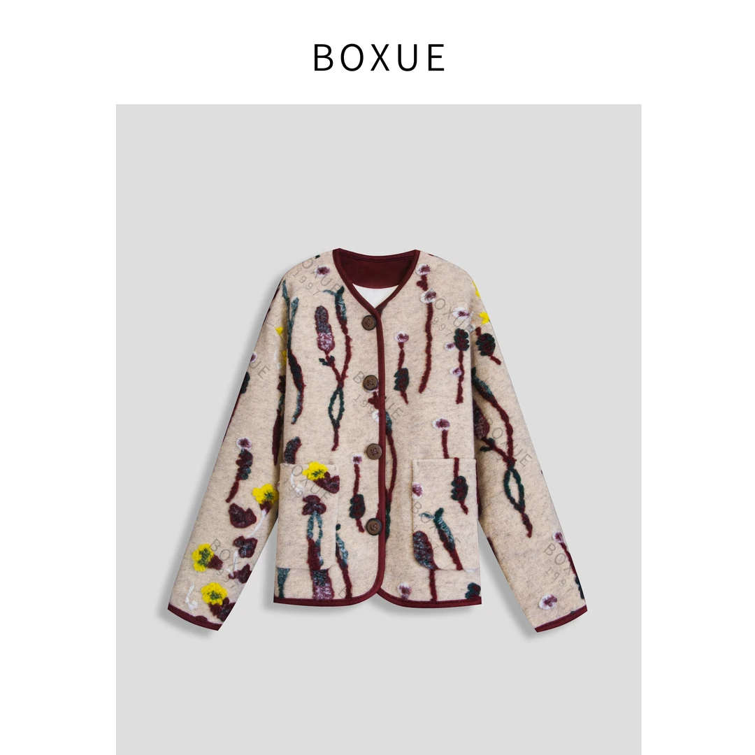 BOXUE“锦云”2024冬季高级感90白鸭绒羽绒服 外套#241207YR001