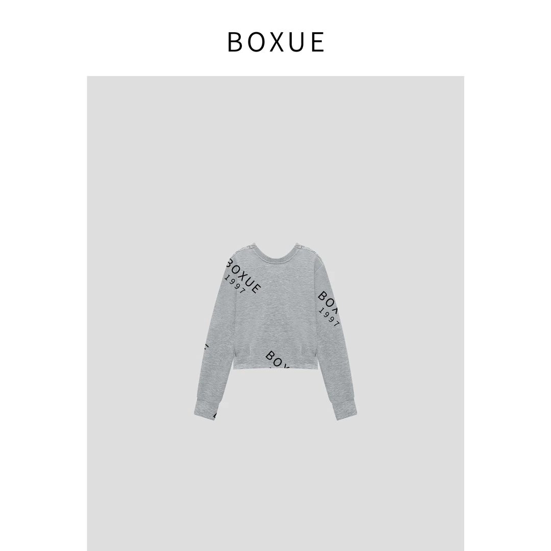 BOXUE ‘’简爱‘’ 2024春季时尚休闲百搭 卫衣#240312WY76