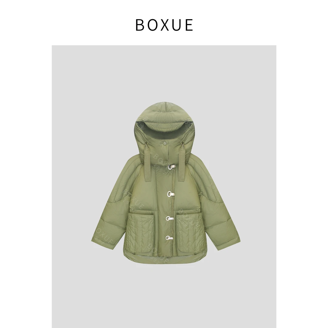 BOXUE“玉竹”2024冬季90鸭绒高级感轻奢羽绒服 外套#240924YR414