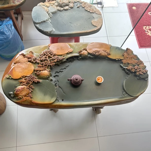 肇庆端砚源头厂家直销端砚石茶盘砚台办公居家功夫茶具摆件