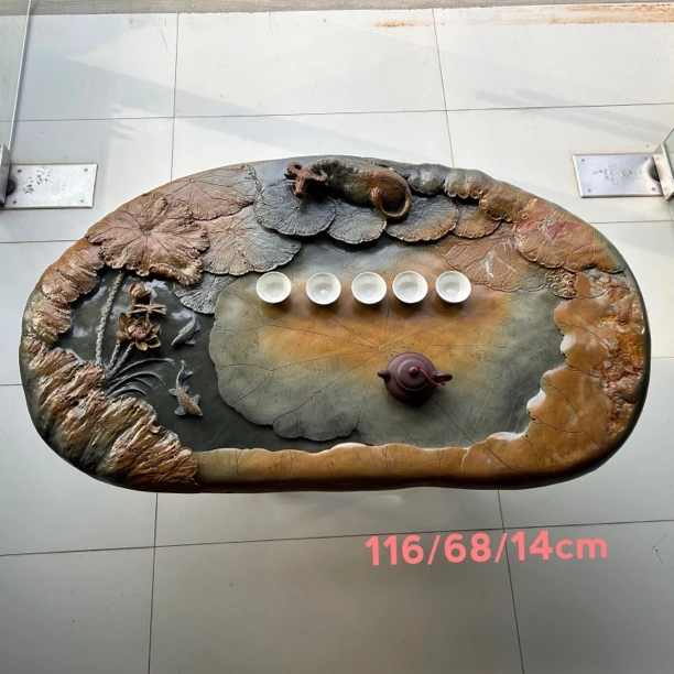 源头厂家直销端砚石茶盘砚台茶托茶海原石整雕手工雕刻