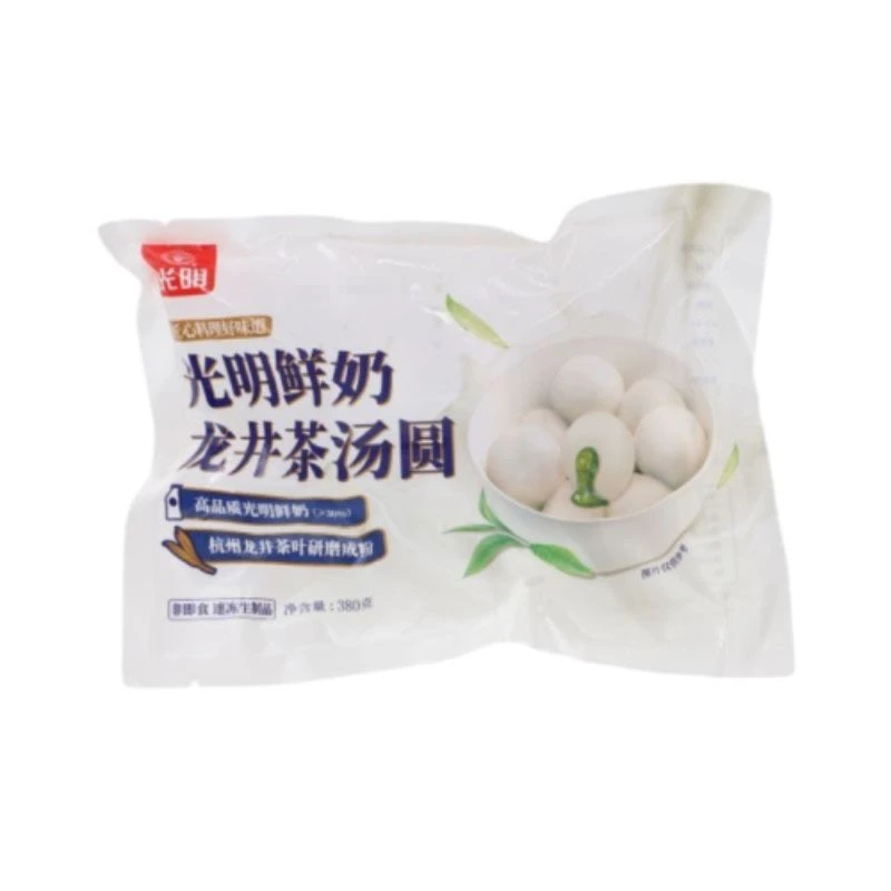 光明鲜奶龙井汤圆380g
