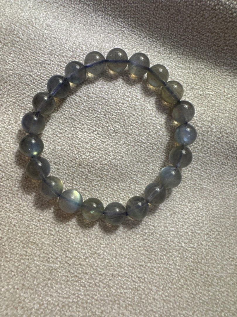 天然灰月光单圈手链