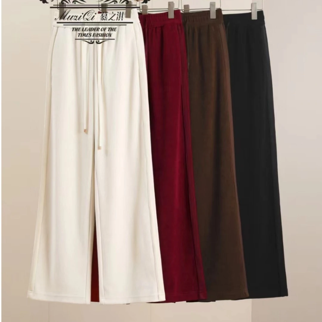 M33B042时尚宽松百搭阔腿裤