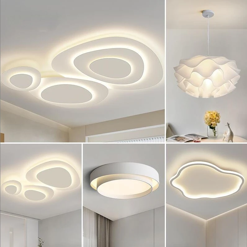 【灿庭】中山灯具极简现代简约大气客厅灯网红奶油风吸顶灯温暖家具