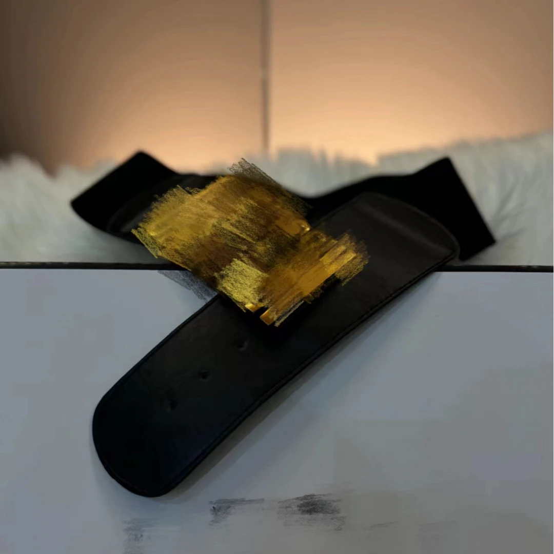 【静姐高定】韩系钻扣时尚气质气质百搭轻奢女士简约腰带（赠品）