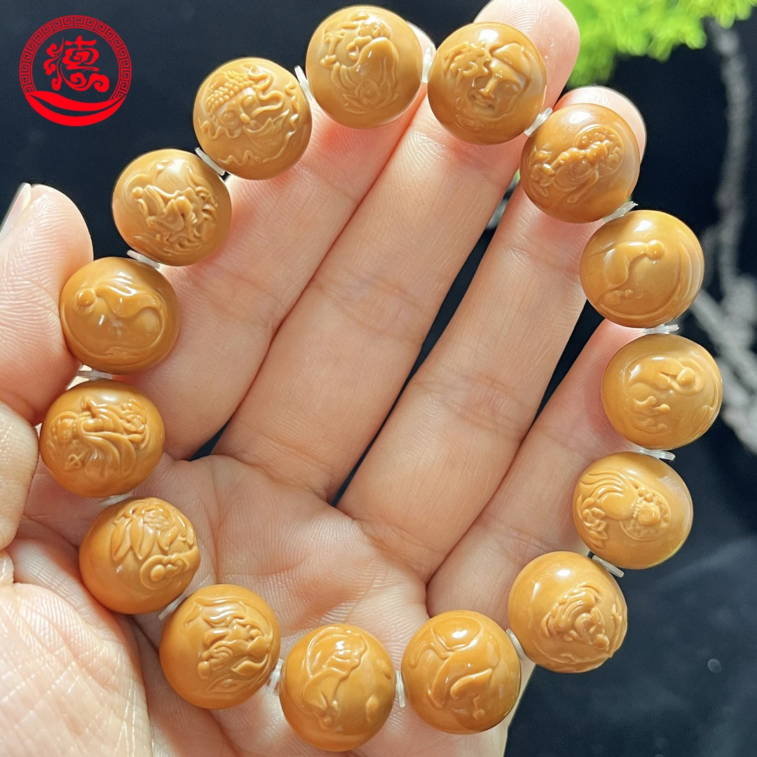 猴头核桃手串1.4横无相佛 买文玩手串猴头雕刻手串男女款核雕全品