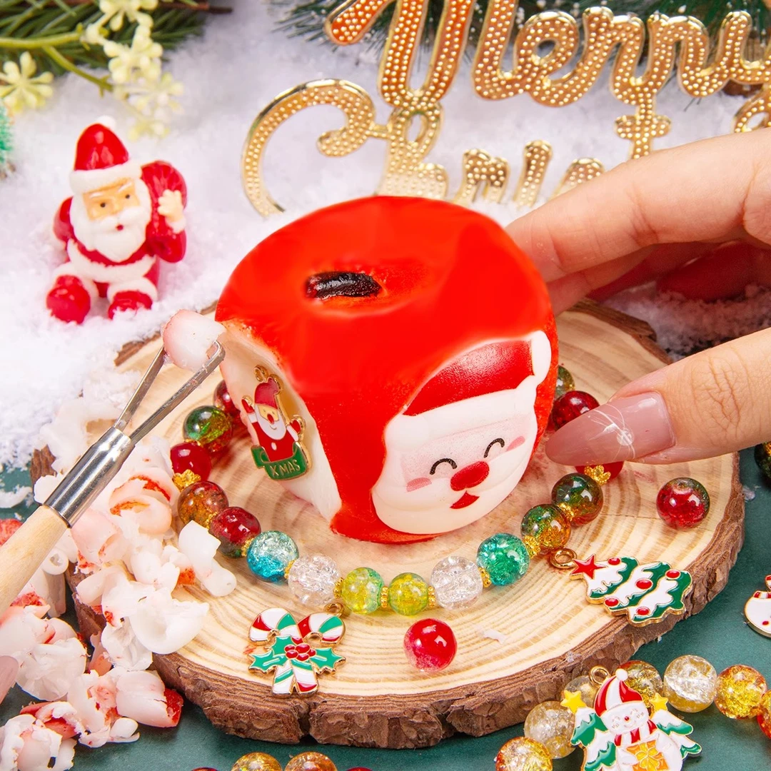 圣诞节手工diy礼物苹果挖宝玩具肥皂儿童考古挖掘女孩香皂寻宝藏6