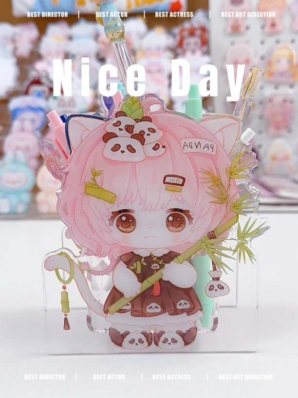 潮流滴胶笔筒收纳盒