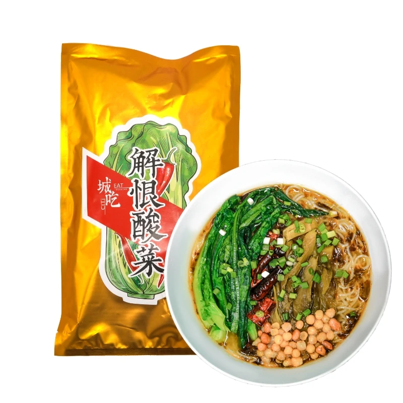城吃 解恨酸菜米线90天发酵地道辣味鸡杂回头绵阳米粉快煮速食