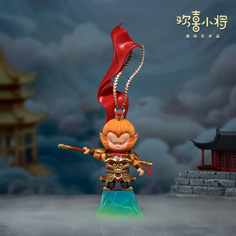铜师傅 欢喜小将《谁与争锋》孙悟空 国潮西游手办玩具 桌面装饰