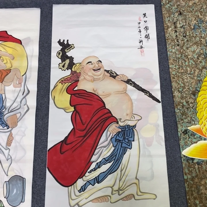 100.50笑佛纯手绘画画画画画