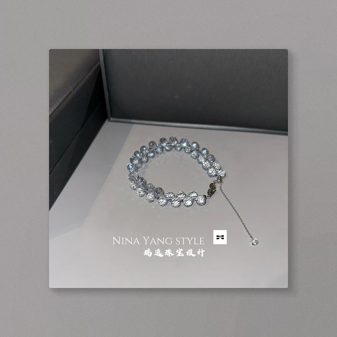 瑞逸DESIGN【雾霾蓝】手链轻奢精致时尚气质DMH052