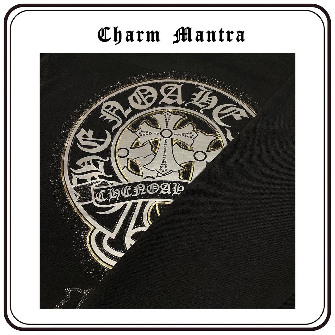 Charm Mantra【910】限定马蹄花烫钻卫衣