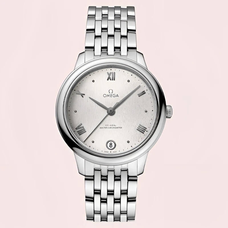 95新 Omega/欧米茄 碟飞/公价37900/34mm 23.5全套经典优雅背透女