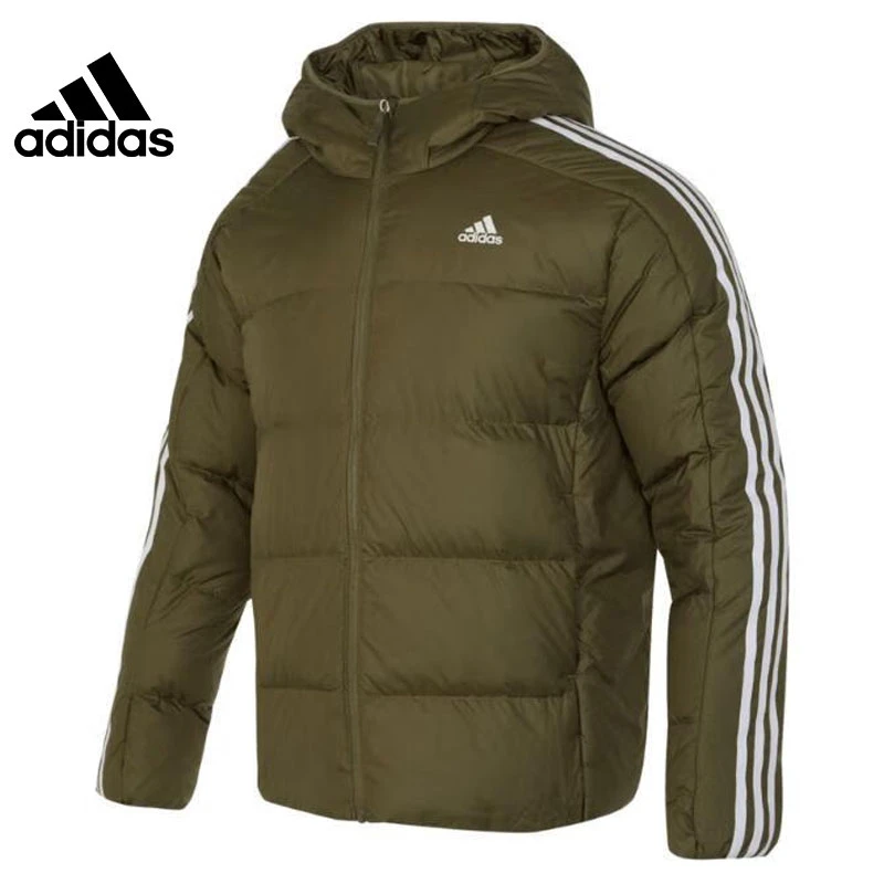 adidas阿迪达斯男款运动羽绒服ESS 3S MID D J经典连帽外套IK3214
