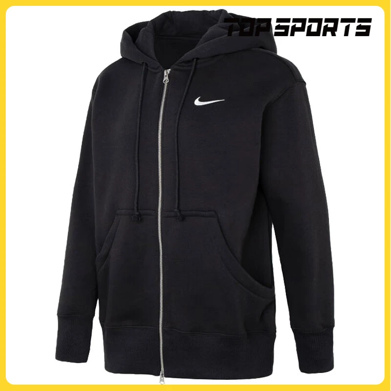 nike耐克女款运动夹克NSW PHNX FLC FZ OS HOO针织外套DQ5759-010