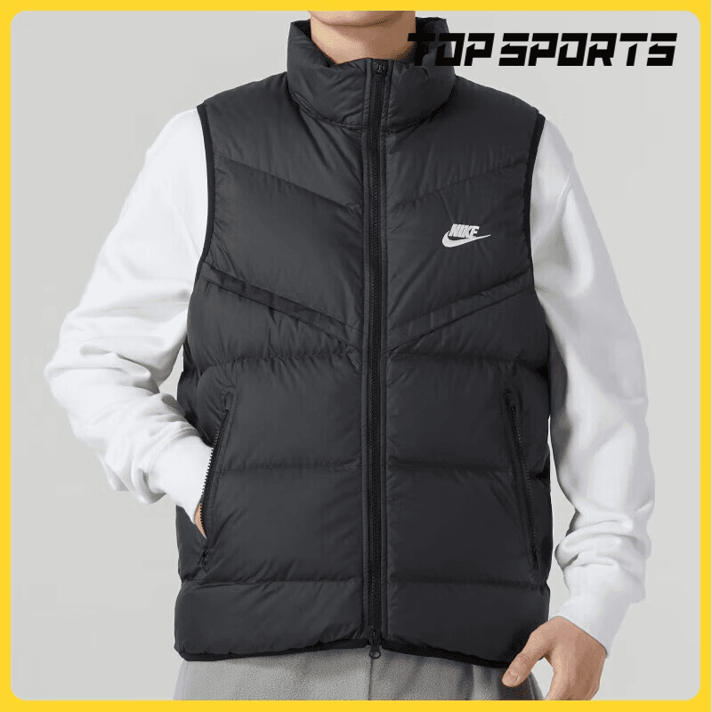 nike耐克男款AS M NK SF WR 650-D FLD VEST舒适羽绒服FB8184-010