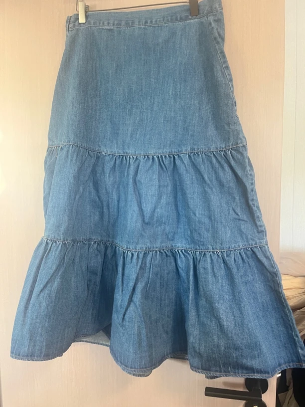 高克重的牛仔半身裙