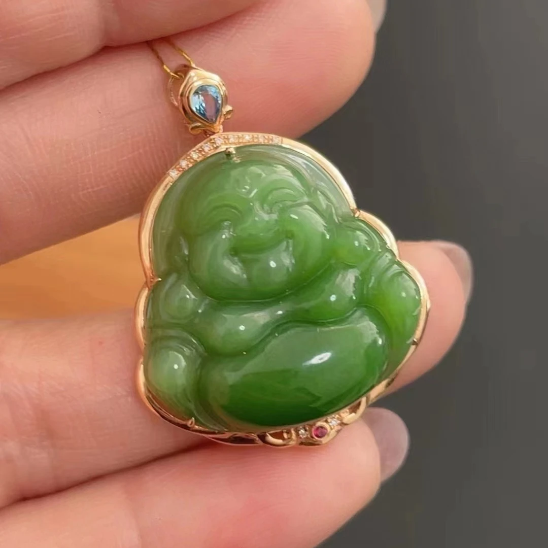 【王姨专属】185 0400185 天然和田玉吊坠 佛公 吊坠  雕刻