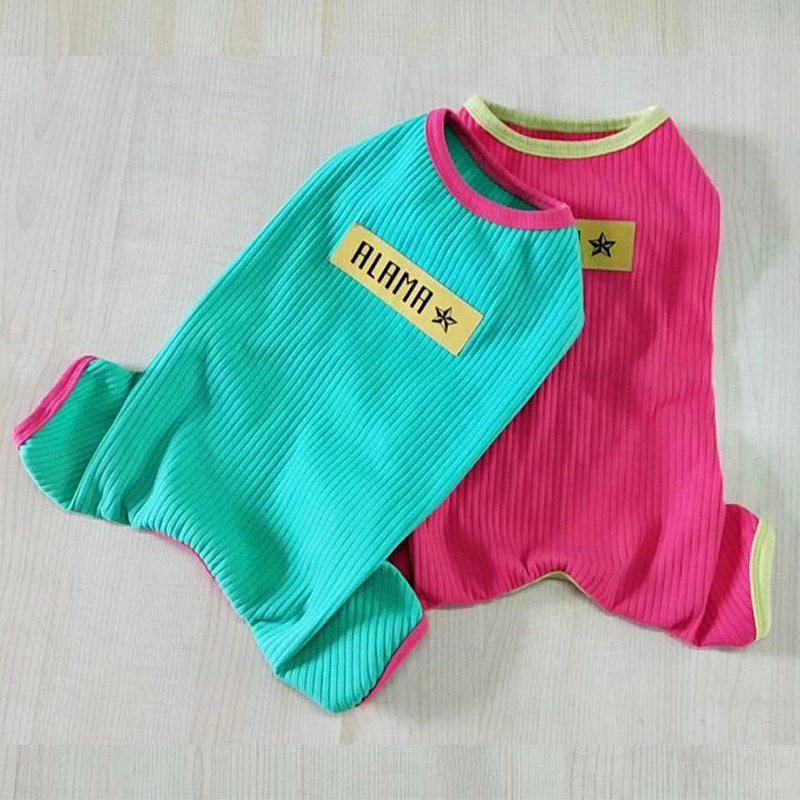 狗狗衣服四脚春夏无袖连体空调服防晒泰迪比熊小犬宠物装