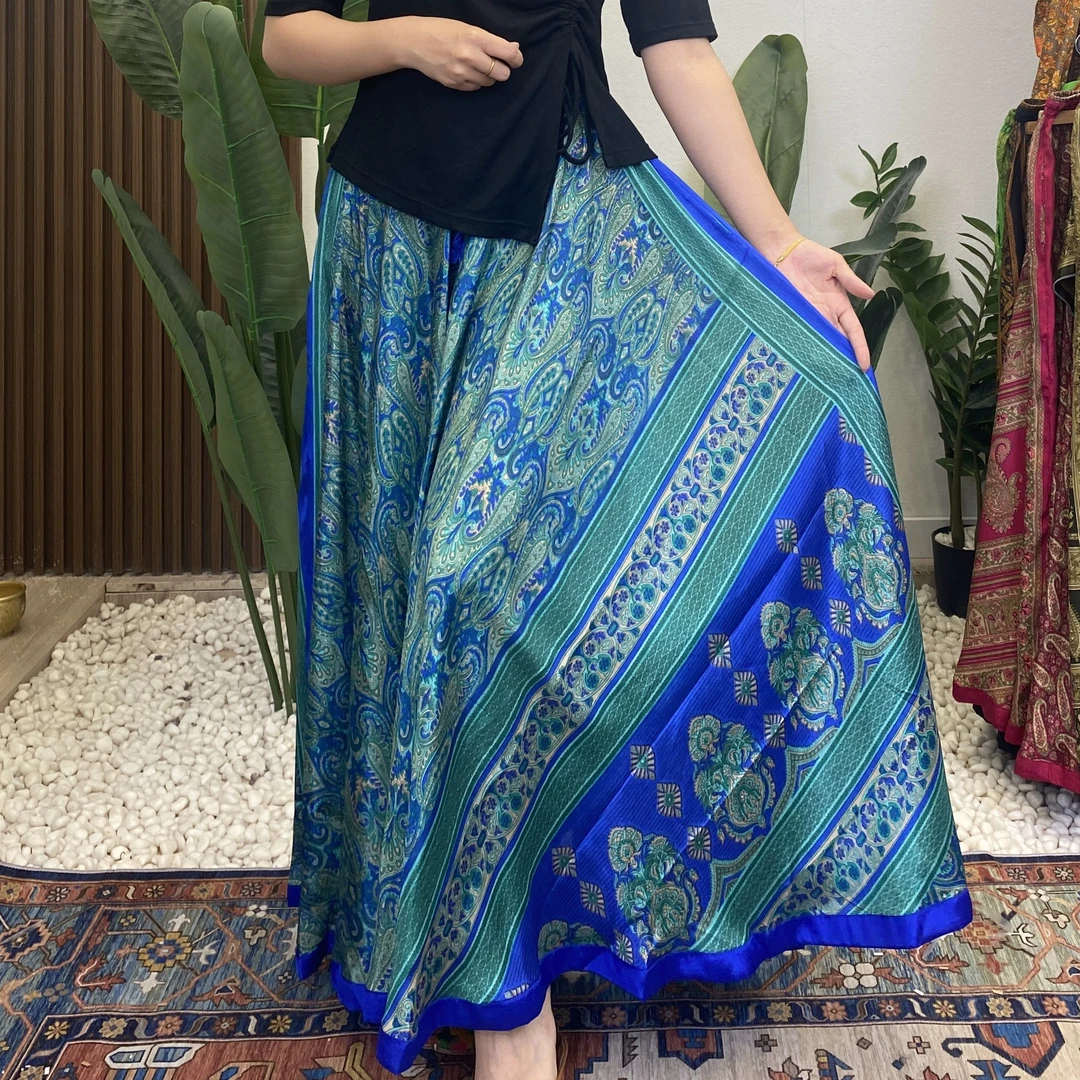 838 号克莱因蓝，艾悦尼Aarani尼泊尔大摆裙