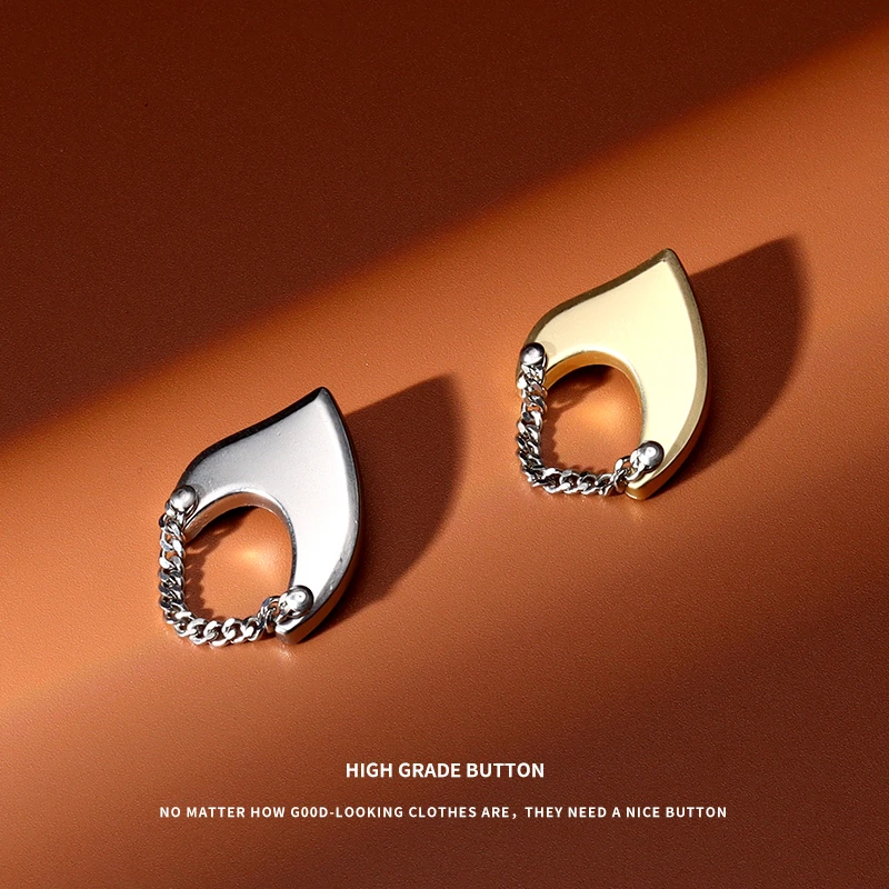 高端衣服扣子个性服装装饰钮扣百搭男女大衣皮草外套金属金色纽扣