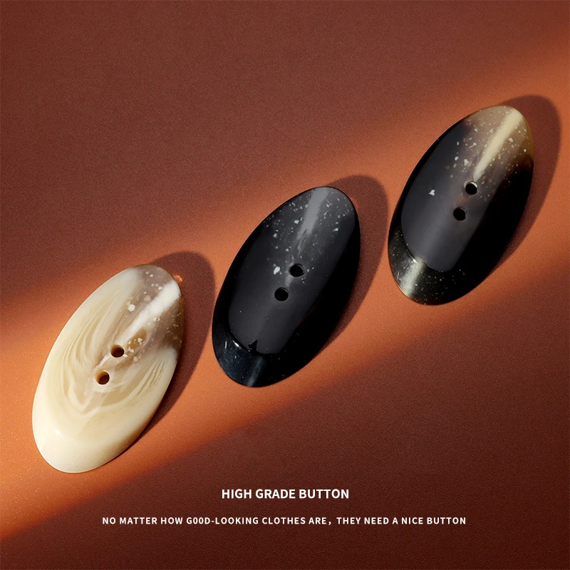 异形纽扣女羊绒大衣毛呢外套仿牛角钮扣毛衣风衣百搭纽扣装饰配件