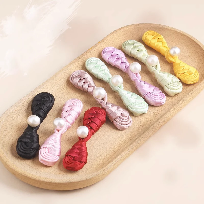 旗袍扣子珍珠实心琵琶盘扣唐装汉服中式上衣纽扣服装辅料