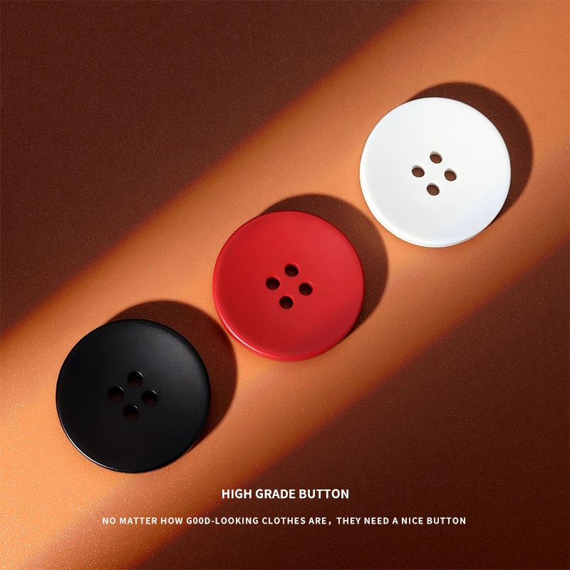 大衣纽扣呢子羊绒外套风衣高档树脂扣子百搭圆形西装裤子毛衣钮扣