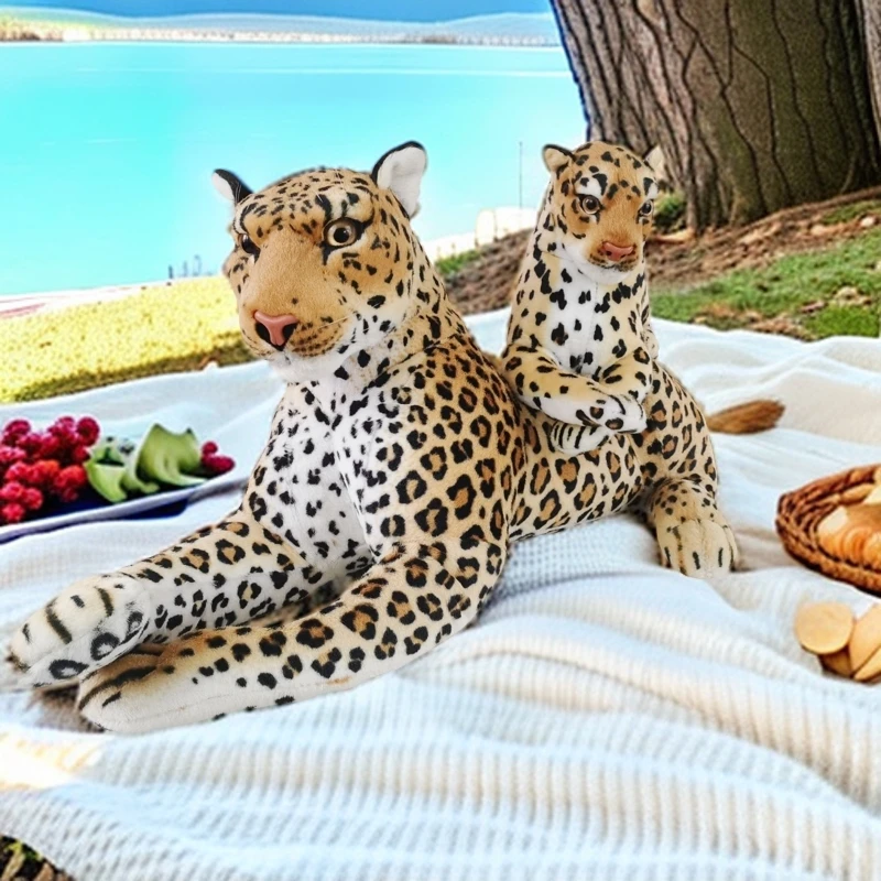 毛绒金钱豹 公仔 毛绒玩具 直播道具 拍摄道具