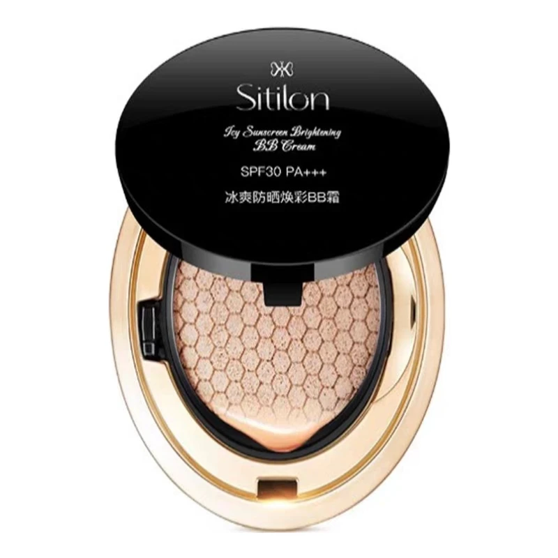 诗蒂兰 古瓷  冰爽遮瑕焕彩BB霜 气垫水润遮保湿控油持久女